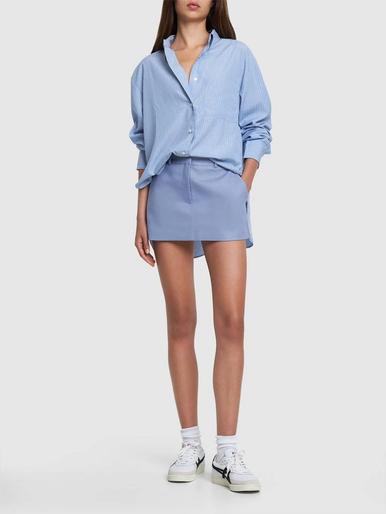 The Frankie Shop Lui Cotton Blend Oxford Shirt 1