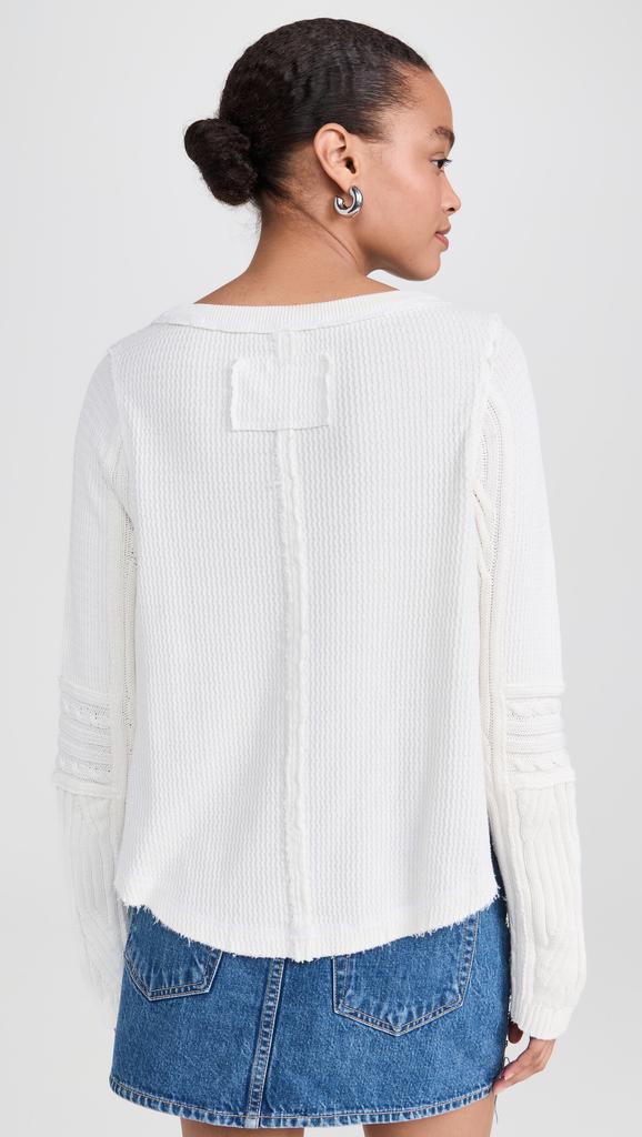 Free People Swinging Cable Cuff Sweater