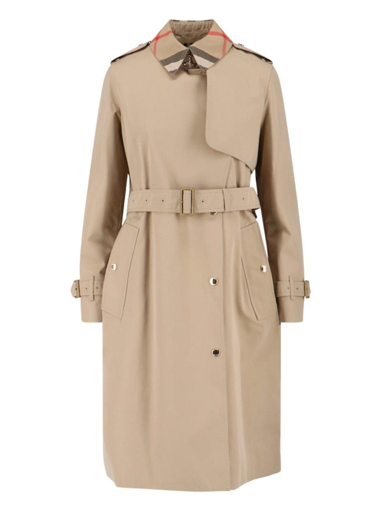 コート Chloe Long Water-Repellent Beige Trench Coat Chloé Long Water-Repellent Beige Trench Coat Gabardine – On