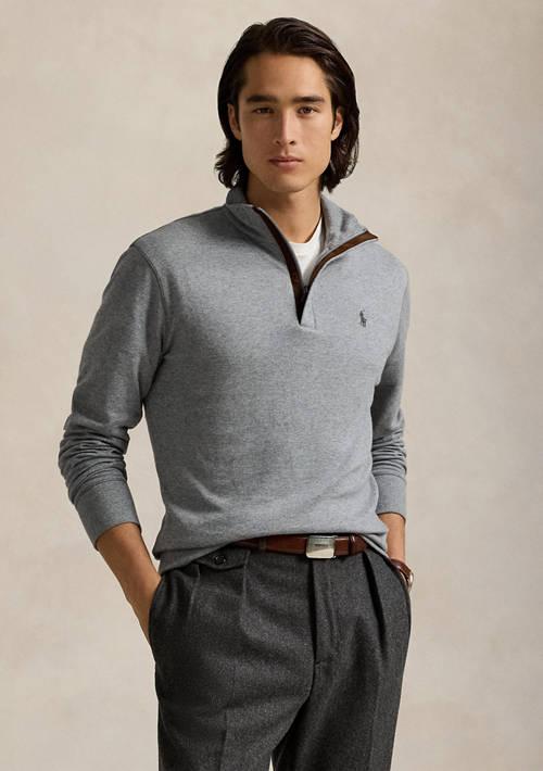 Ralph Lauren Ralph Lauren Women S Luxury Jersey Quarter Zip Pullover