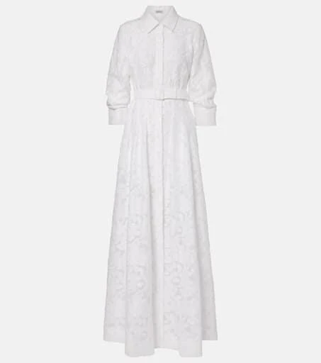 SIMKHAI Courtney organza jacquard gown