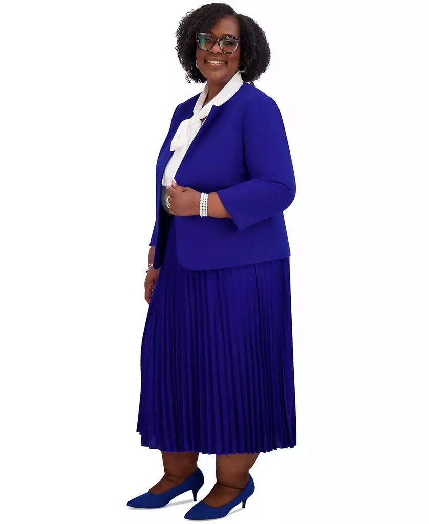 Kasper Women's Pleated Midi Skirt, Regular & Plus Sizes 7