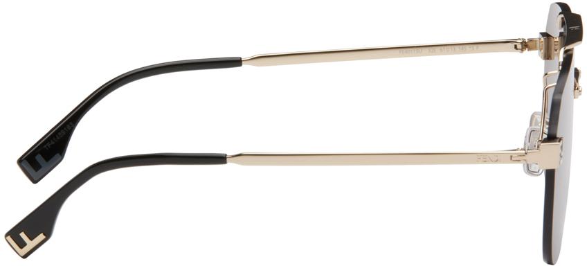 Fendi Gold Fendi Sky Sunglasses