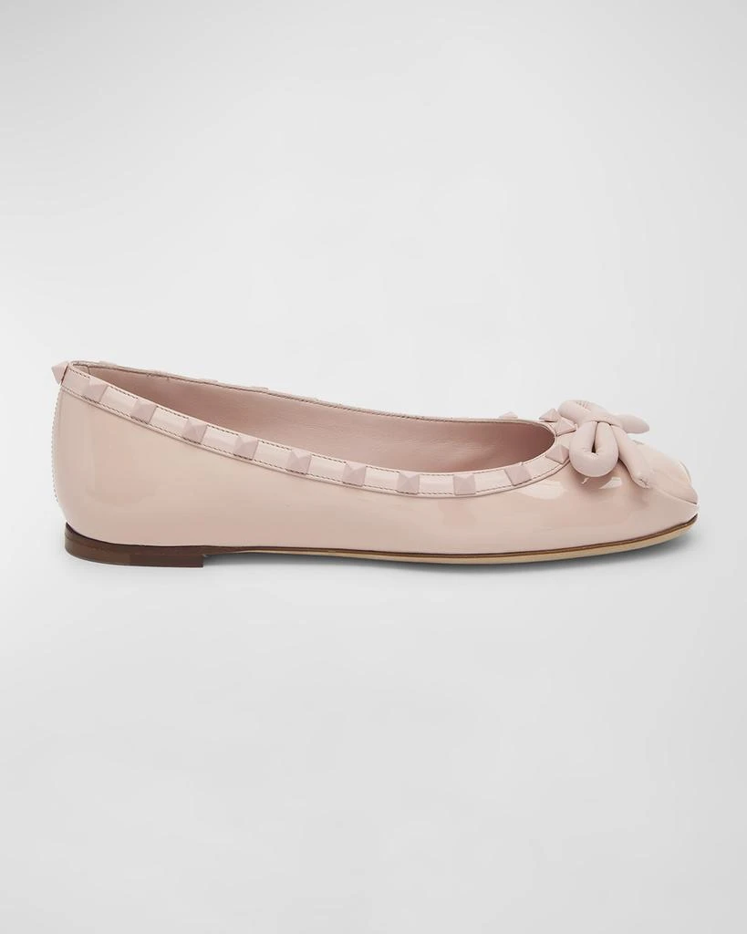 Valentino Rockstud Tonal Leather Ballerina Flats 1
