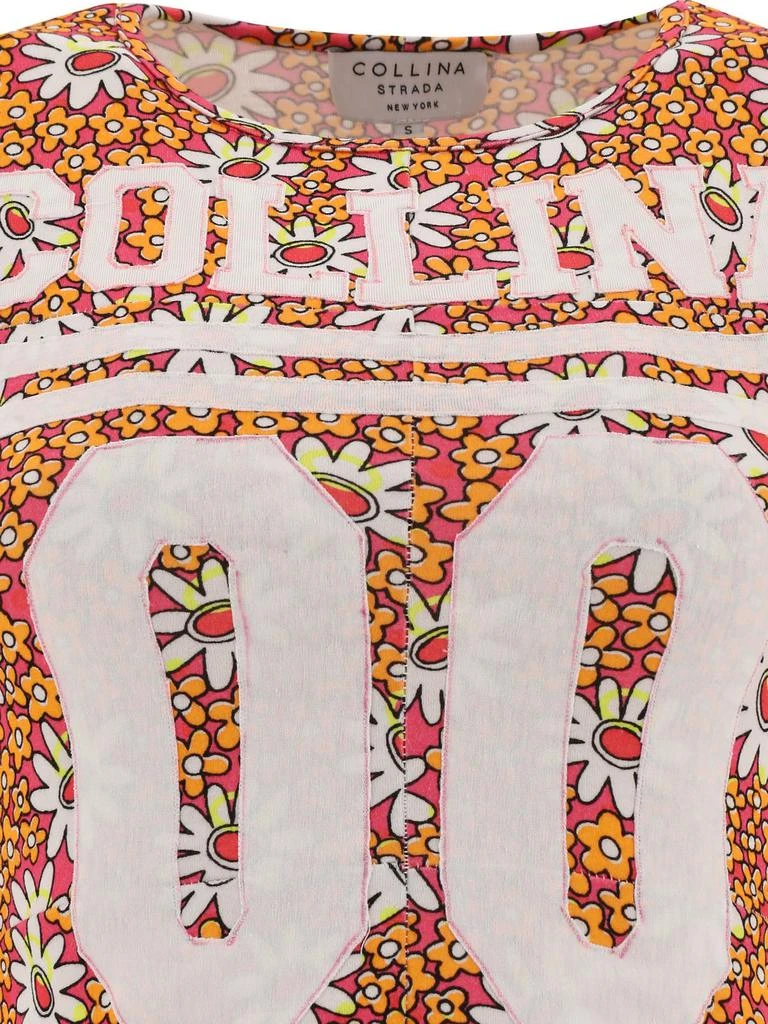 Collina Strada Collina Strada Floral Printed Crewneck Cropped T-Shirt 3