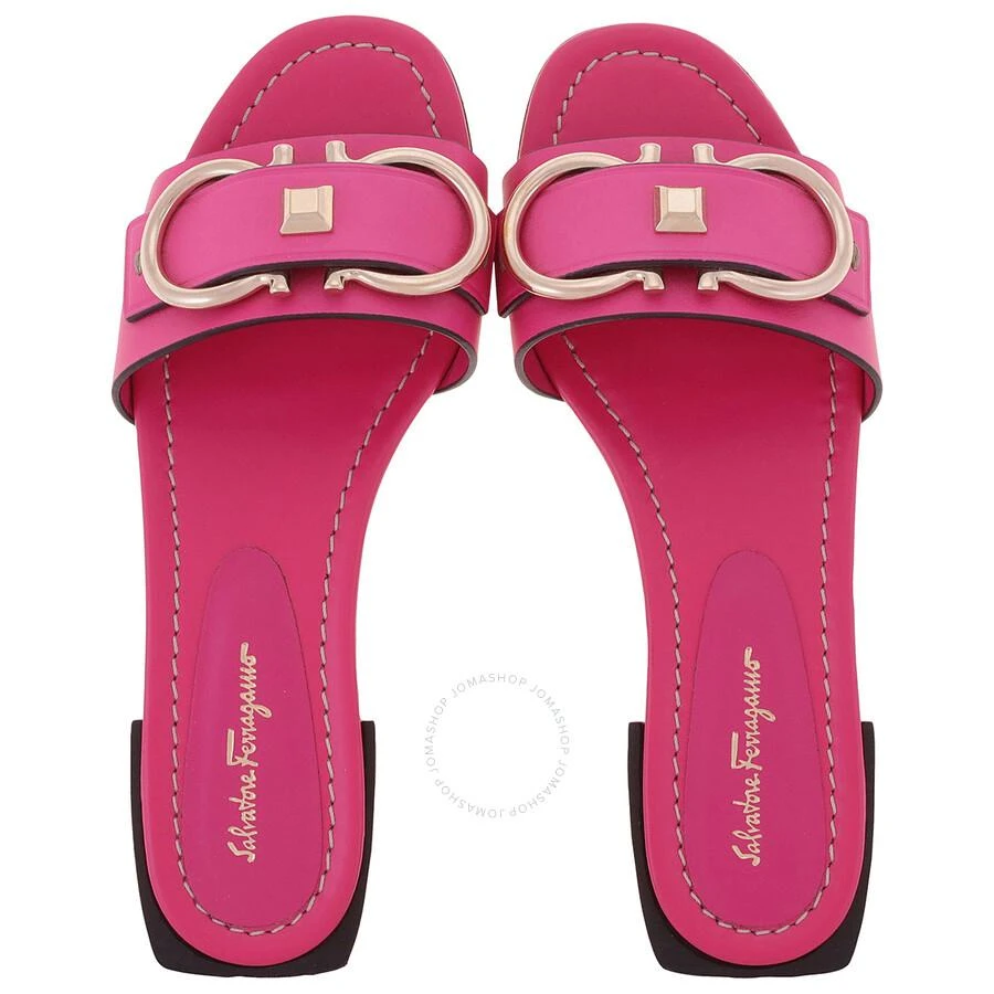 Salvatore Ferragamo Caicos Leather Slides 3