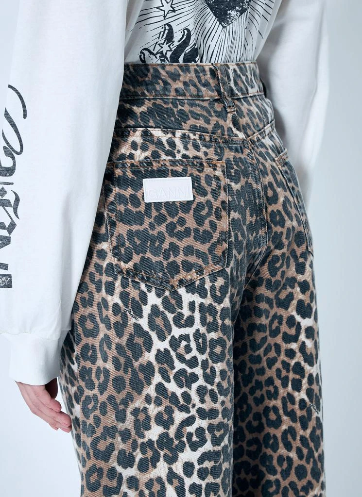 Ganni Leopard Stary Jeans 6