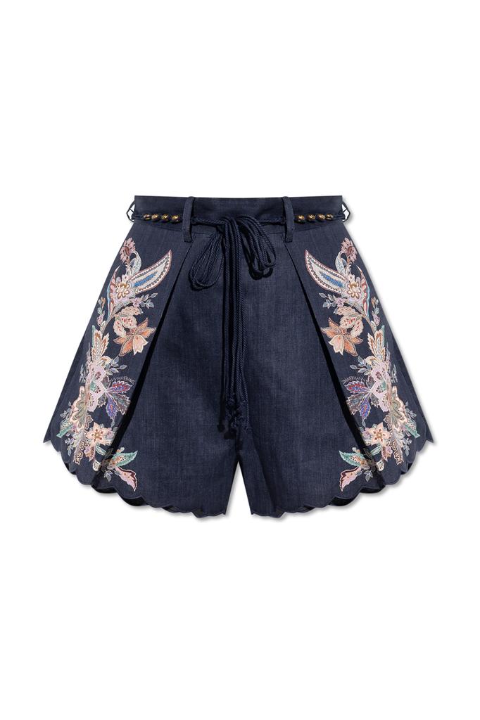 Zimmermann Zimmermann Crush Silk Blend Shorts - Pants Zimmermann Zimmermann Crush Silk Blend Shorts - Pants