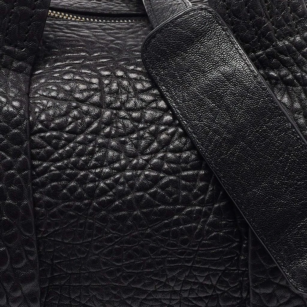 Alexander Wang Alexander Wang Black Pebbled Leather Rocco Duffle Bag 5