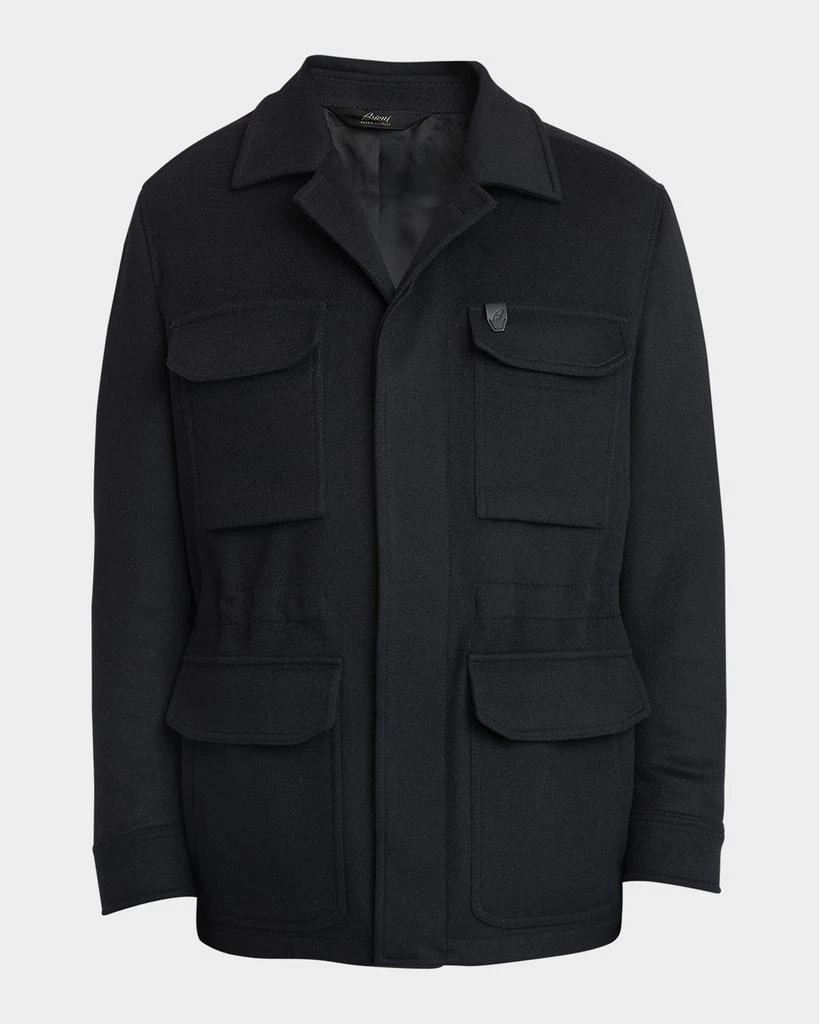 Brioni Men's Sahariana Wool-Cashmere Utility Jacket 1
