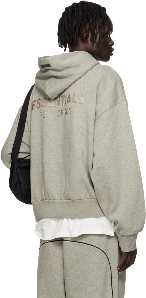 Essentials Gray Classic Fit Fleece Hoodie 3