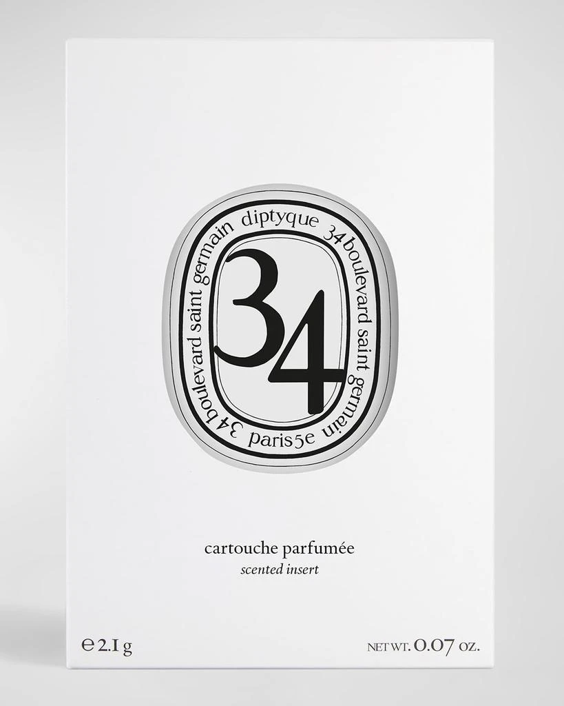 Diptyque 34 Boulevard Saint Germain Fragrance Home, Wall & Car Diffuser Refill Insert, 0.07 oz. 2