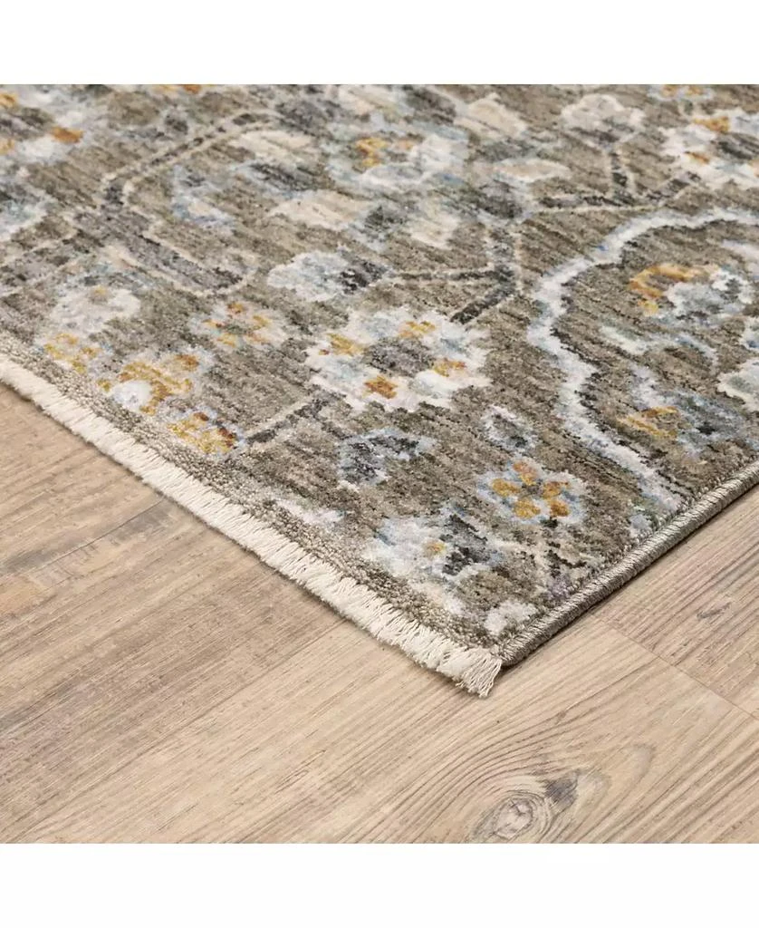 Oriental Weavers Maharaja 532D Gray and Tan 7'10" x 10'10" Area Rug 8