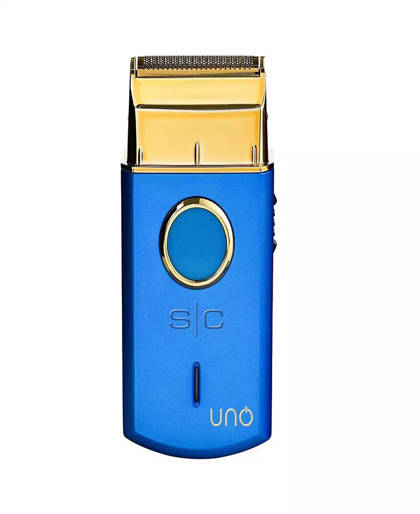StyleCraft Professional Uno Travel Sized Single USB Rechargeable Mens Foil Shaver with Cap - Blue