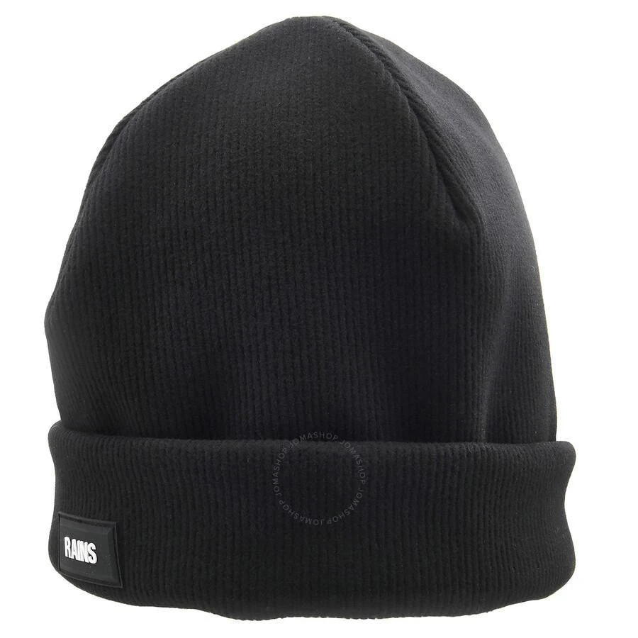 RAINS Ribbed Fleece Beanie - Black 3