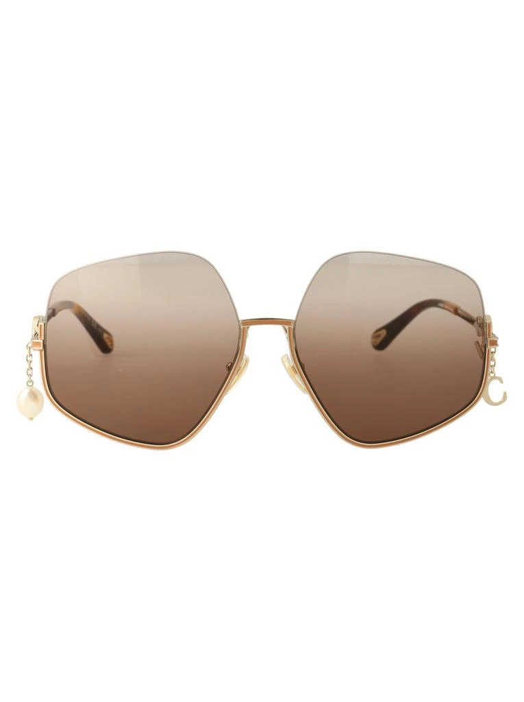 Chloé Chloé Eyewear Pentagonal Frame Sunglasses 1