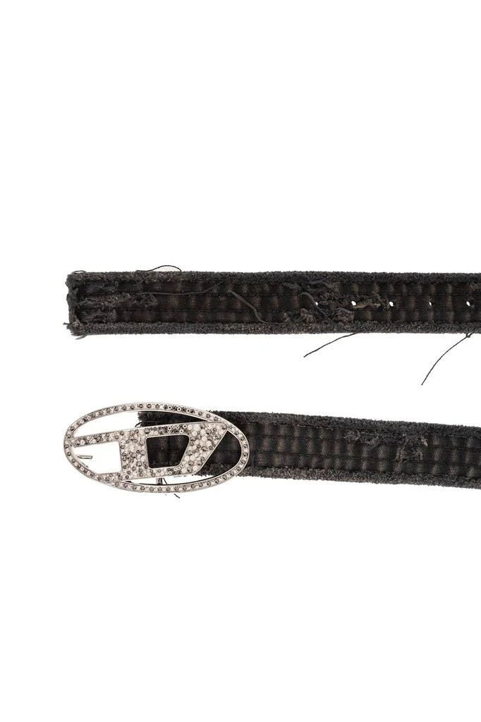 Diesel Diesel Oval D Logo B-1Dr Strass Distressed Belt 3