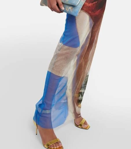 Balmain Printed maxi dress 5