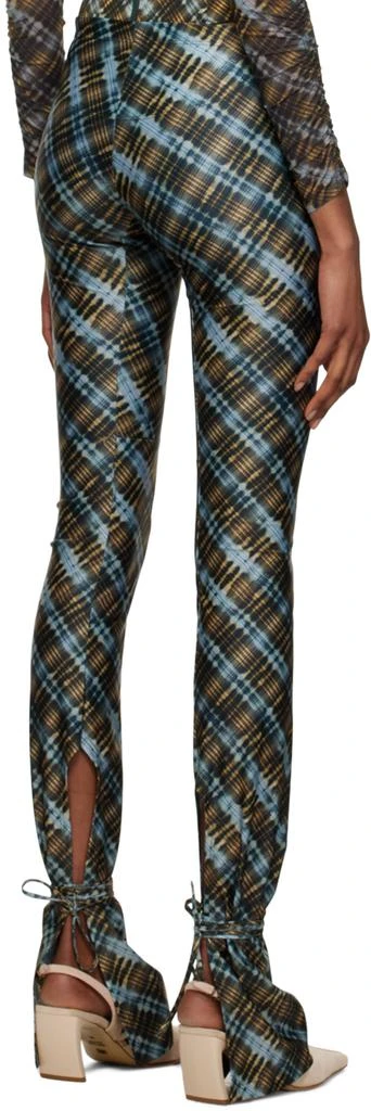 KNWLS Blue & Tan Perse Trousers 3