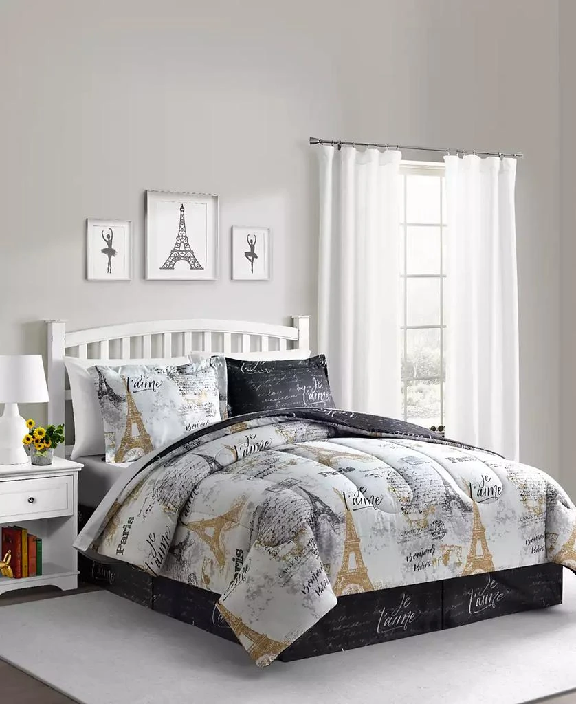 Fairfield Square Collection Paris Gold Reversible 8 Pc. Comforter Sets, Exclusively at Macy’s 4