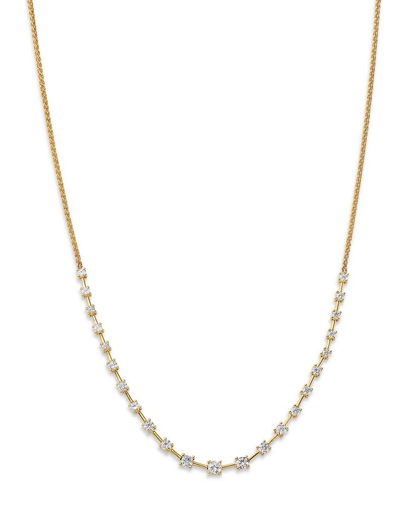 Bloomingdale's Diamond Station Tennis Necklace in 14K Yellow Gold, 1.0 ct. t.w. 1