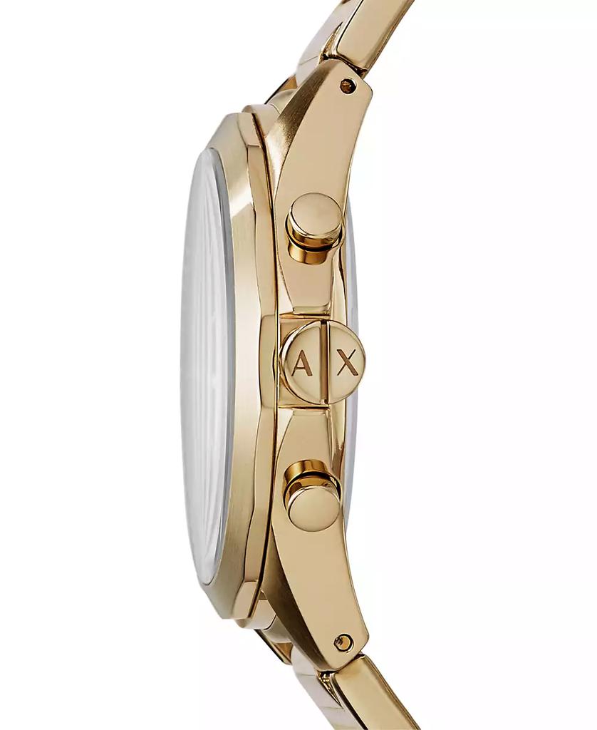Armani Exchange Men's Chronograph  Gold-Tone Stainless Steel Bracelet Watch 44mm