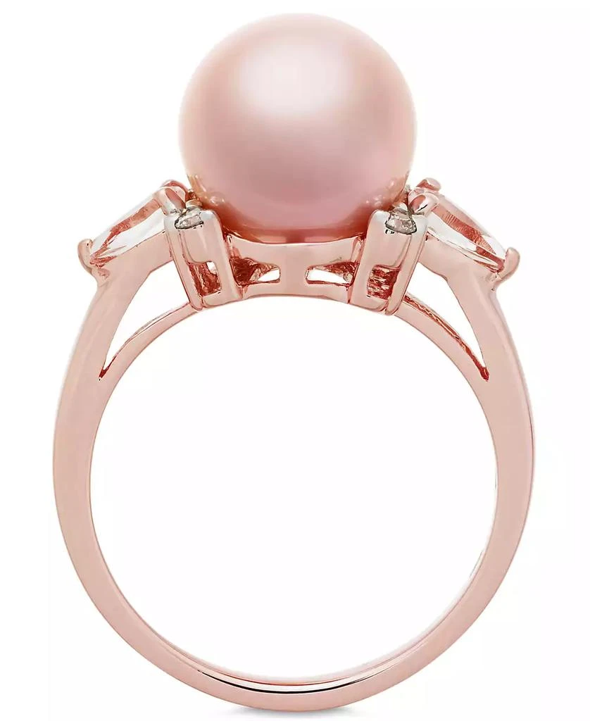 Macy
s Pink Cultured Freshwater Pearl (9mm), Morganite (3/8 ct. t.w.) and Diamond Accent Ring in 14k Rose Gold 2
