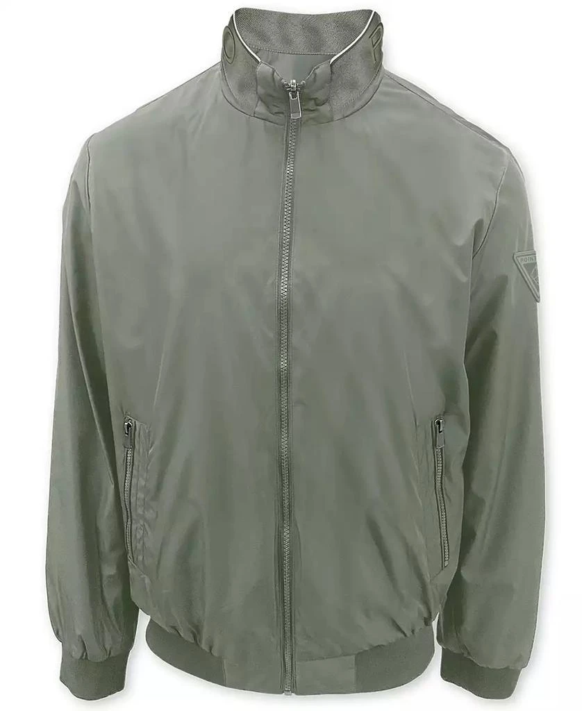 Point Zero Men
s Water-Repellent Full-Zip Bomber Windbreaker