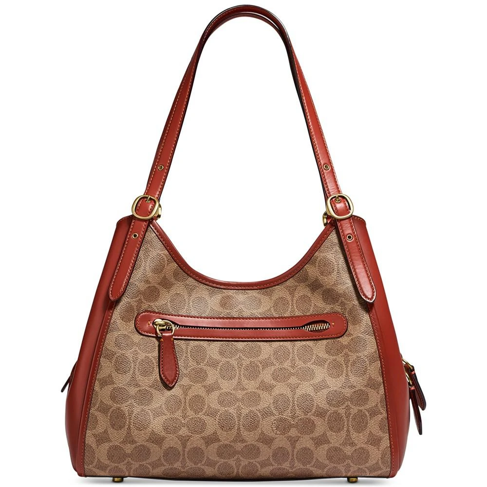 COACH Signature Coated Canvas Lori Shoulder Bag 5