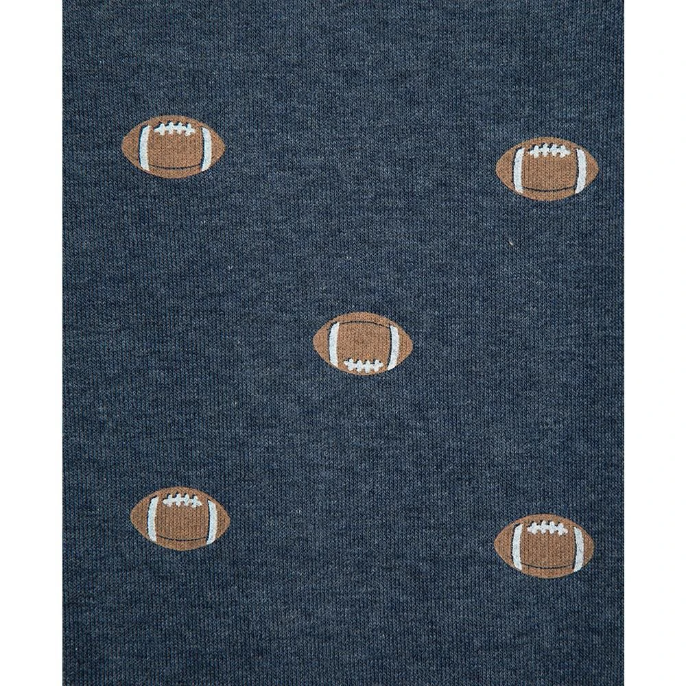 Little Me Baby Boys Football Cotton Long Sleeve Coverall, Pack of 2 4