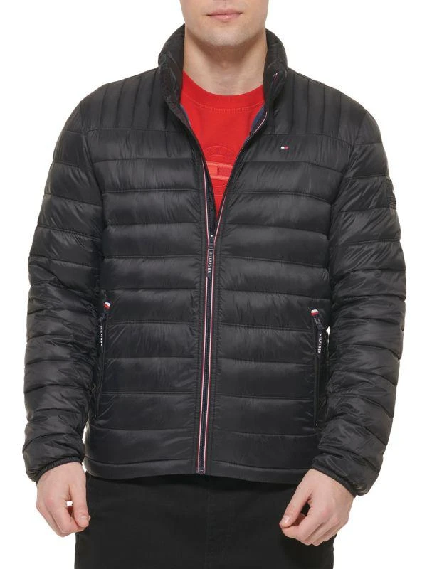 Tommy Hilfiger Classic Mock Turtleneck Packable Puffer Jacket 1