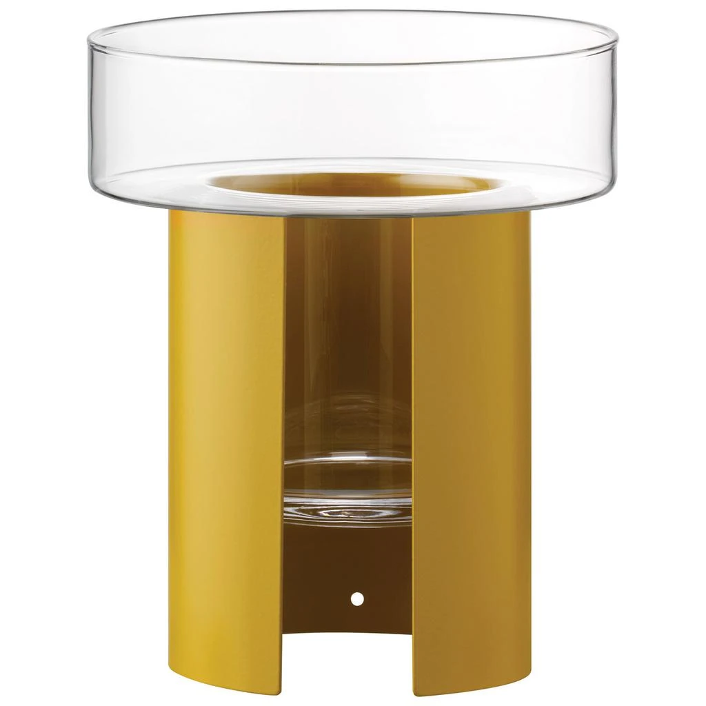 LSA International Terrazza planter h22cm 19cm clear-mustard yellow 2