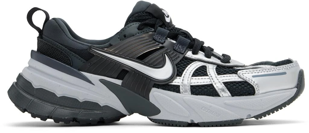 NIKE Black & Silver V2K Run Sneakers 1