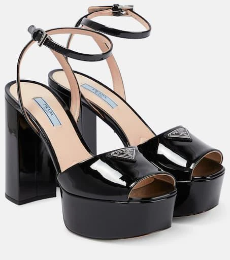 Prada Patent leather platform sandals 1