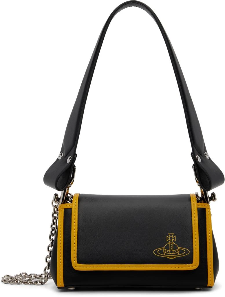Vivienne Westwood Black 
Yellow Hazel Small Bag