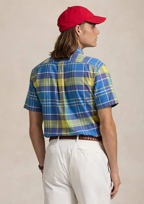 Ralph Lauren Classic Fit Plaid Oxford Shirt 2