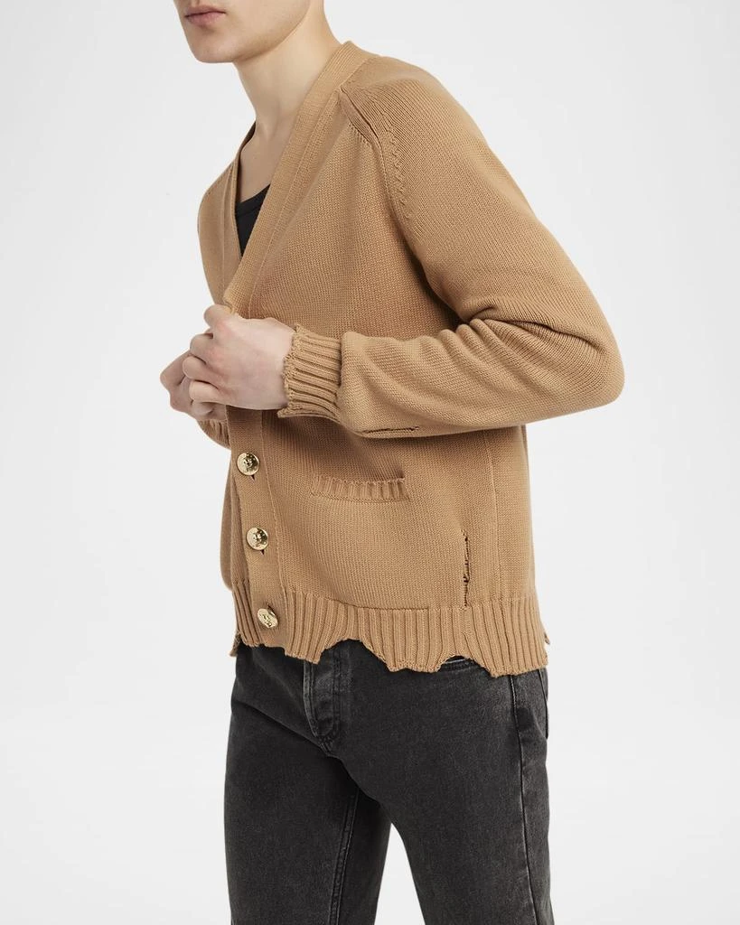 Alexander McQueen Men's Distressed Skull Cardigan 6