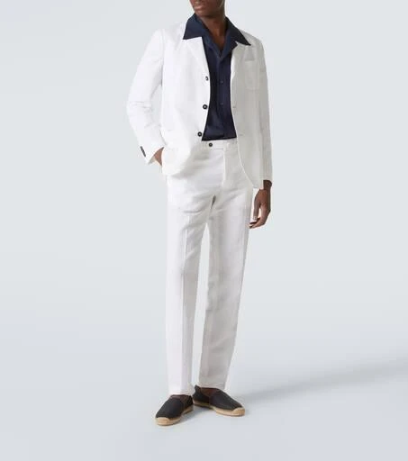 Incotex Ivory Linen and cotton suit 2