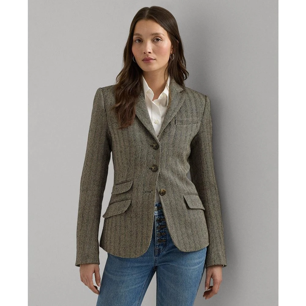 Ralph Lauren Women's Herringbone Tweed Blazer 1
