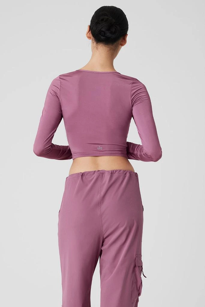 Alo Standout Long Sleeve - Soft Mulberry 2