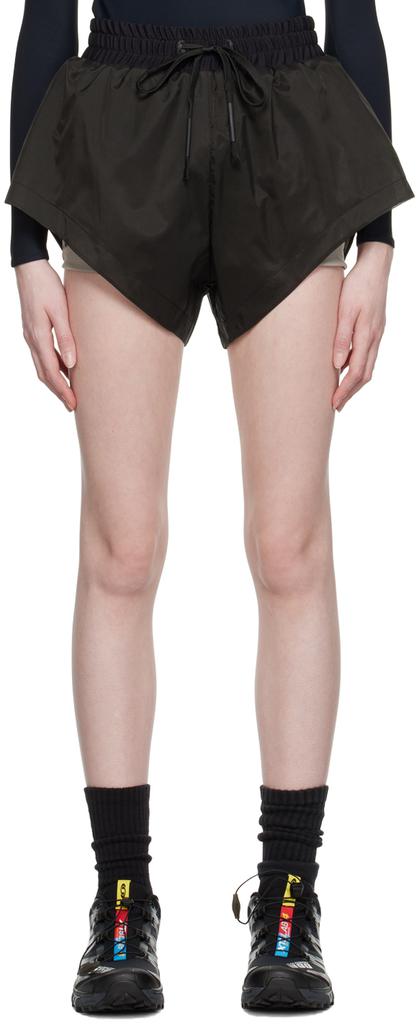 TEMPLA Black Cropped Shorts
