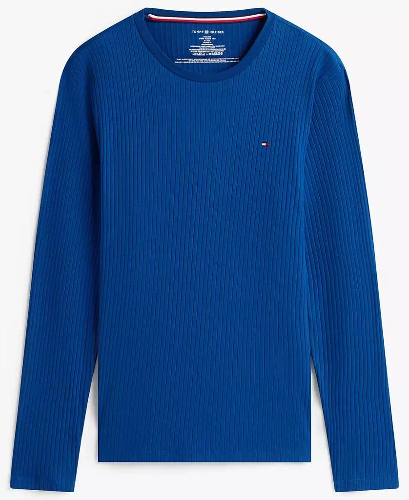 Tommy Hilfiger Men's Ribbed Long-Sleeve Pajama Shirt 8