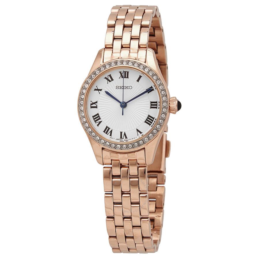 Seiko solar Mother of Pearl Dial Ladies Watch SUP466