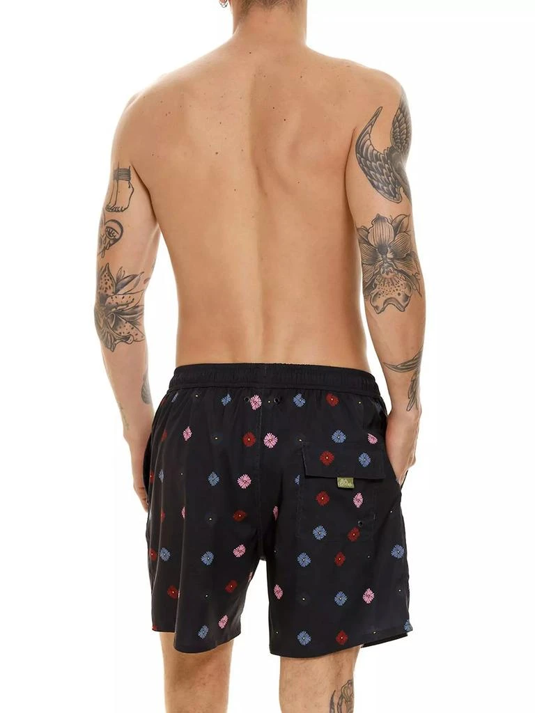 Agua Bendita Diving Into Dreams Joe Embroidered Swim Trunks 4