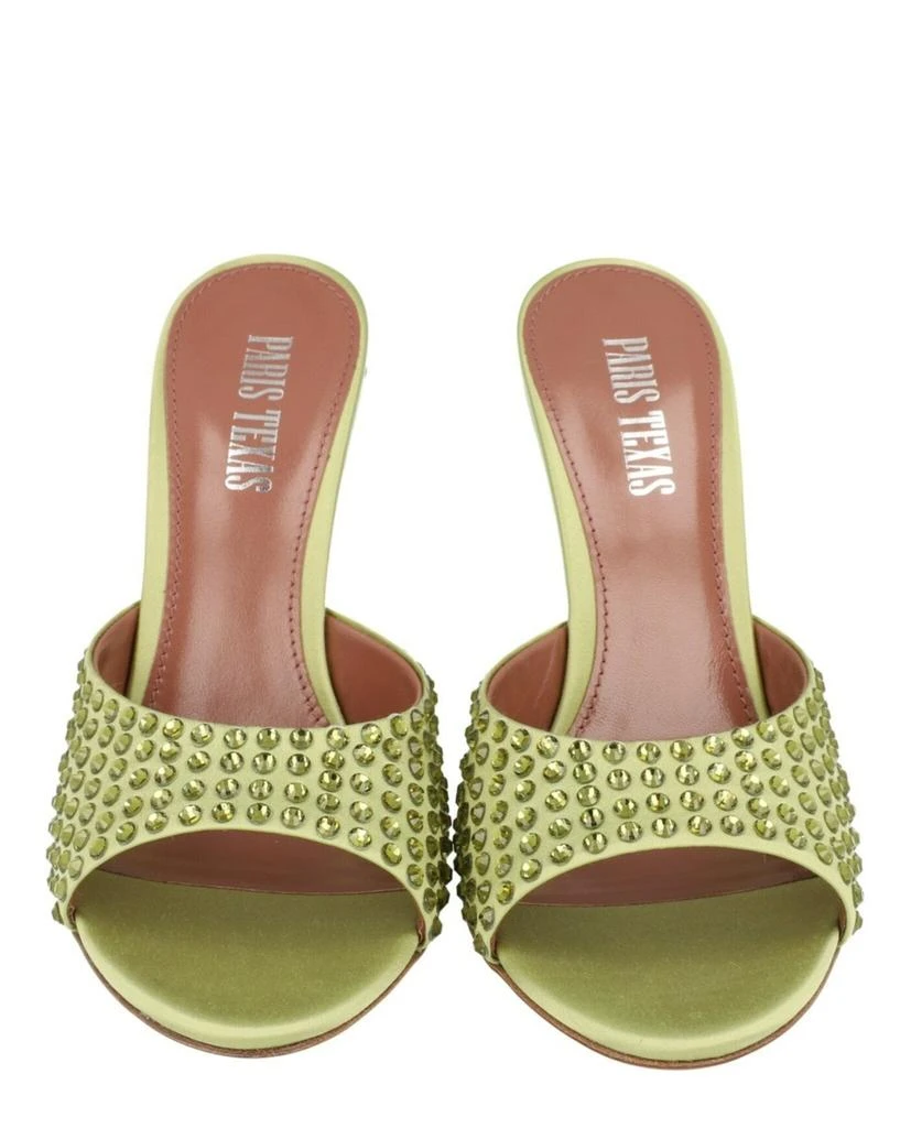Paris Texas Nina Python Print Mules 5