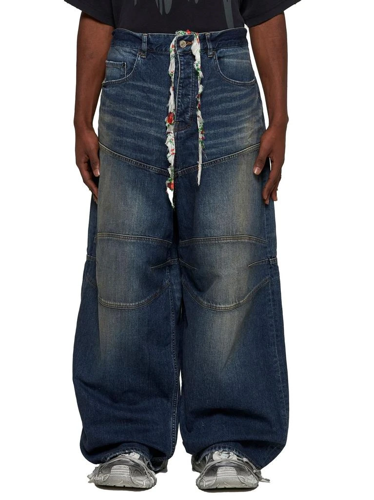 Balenciaga Balenciaga Logo Patch Baggy Jeans 2