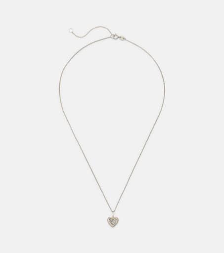 Stone and Strand Piece of My Heart Sparkle 14kt gold necklace with diamonds