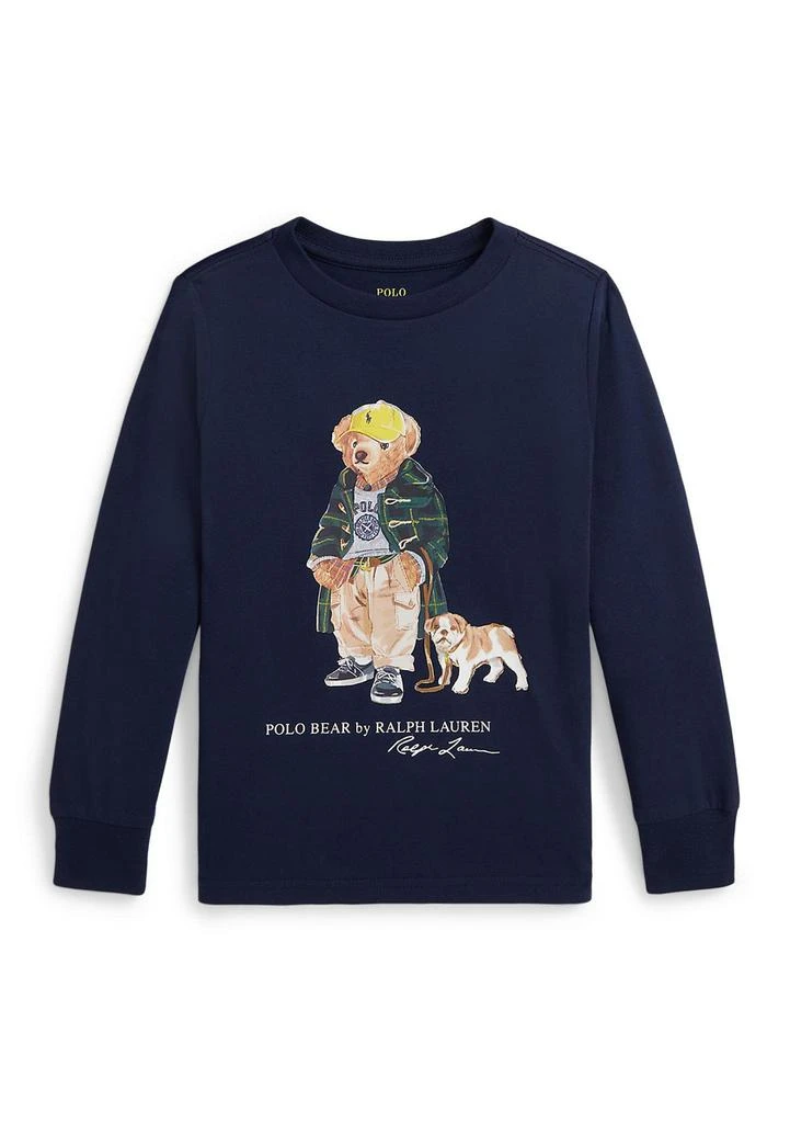 Ralph Lauren Boys 2-7 Polo Bear Cotton Long Sleeve T-Shirt