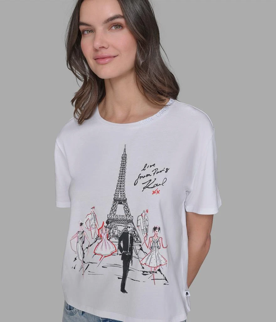 Karl Lagerfeld Paris KARL IN PARIS SKETCH LOGO TEE 6