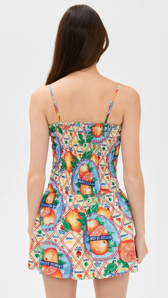 linen halter mini dress English Factory